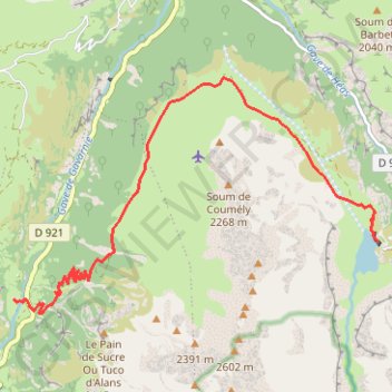 Traversée de la montagne de COUMELY GPS track, route, trail