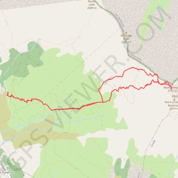 Rando à ski au Mont Bréquin GPS track, route, trail