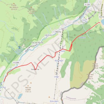 Randonnée du 21/03/2023 à 12:10 GPS track, route, trail