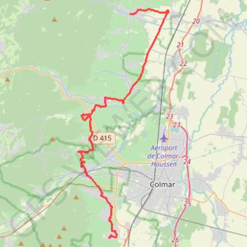 Eguisheim - Ribeauvillé GPS track, route, trail