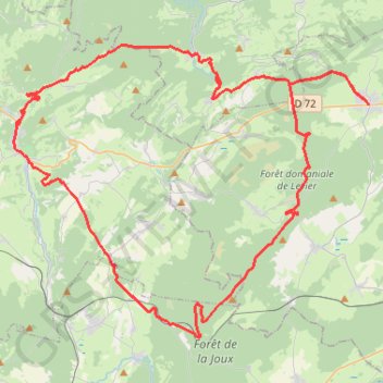 Le Mont Poupet - Doubs GPS track, route, trail
