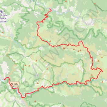 Étape 5 : Bagnols-Les-Bains - Ispagnac GPS track, route, trail