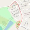 Trace along center of footpaths, Harvest Sports Park GPS track, route, trail