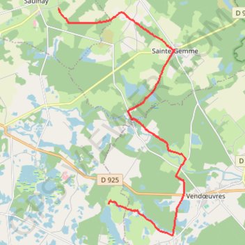 Mézières Saulnay GPS track, route, trail