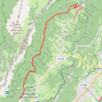 Saint Hilaire - col de Marcieu 38 GPS track, route, trail