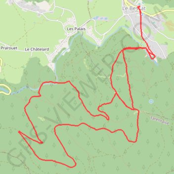 La Nuit Blanche du Pilat GPS track, route, trail