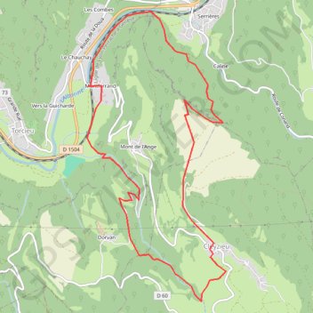 Rochers de la Falconnière GPS track, route, trail