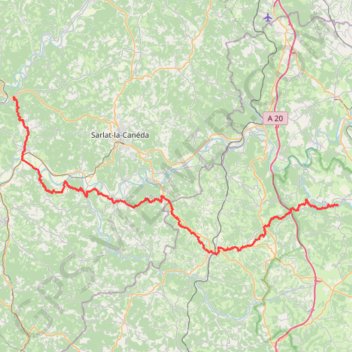 Rocamadour - Les Eyzies-de-Tayac-Sireuil GPS track, route, trail