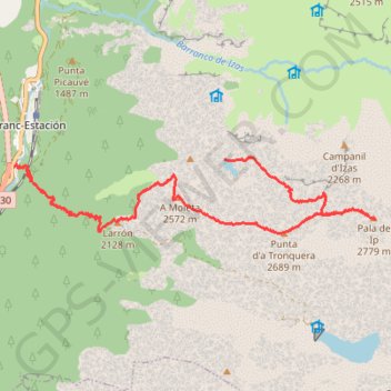 Pala de Ip J2 GPS track, route, trail