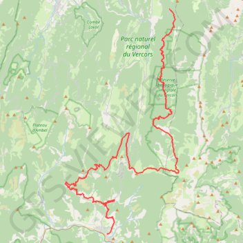 Grande Traversée du Vercors - Hauts plateaux GPS track, route, trail