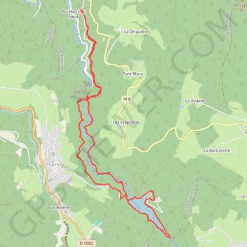 Le tour des barrages (Rochetaillée et Pas du rio) GPS track, route, trail
