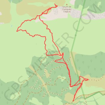 Soum de Conques GPS track, route, trail