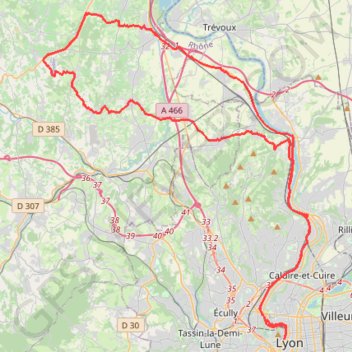 Yoann samedi (78,3 km) GPS track, route, trail