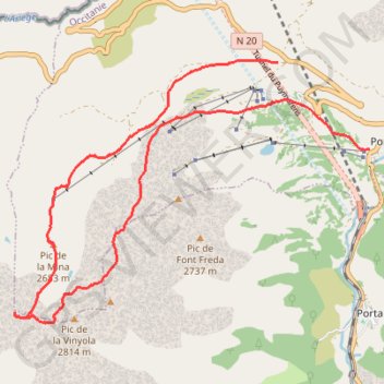 Pic Oriental de Font Negra Retour GPS track, route, trail