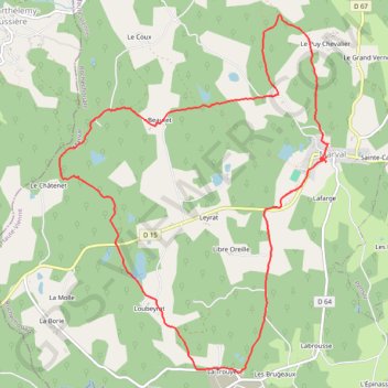 Rando Marval GPS track, route, trail