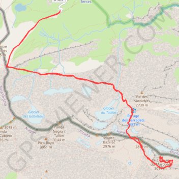 Le Casque (Gavarnie) Pyrénées GPS track, route, trail