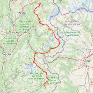 La route des grandes Alpes GPS track, route, trail