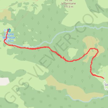 Cabane de Besse GPS track, route, trail