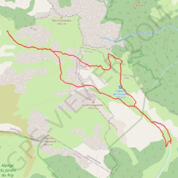 Vercors-Combeau-Pas de la Chevrerie-Pas de la Coche GPS track, route, trail