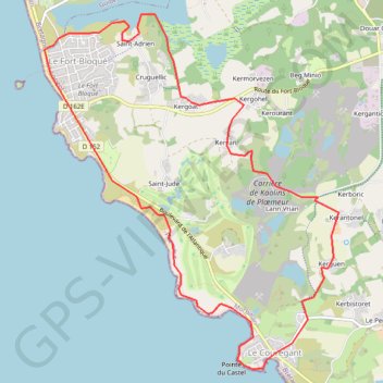Ploemeur GPS track, route, trail