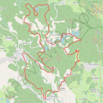 Le chemin des moines de Grandmont GPS track, route, trail