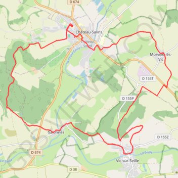 Randonnée des feuilles mortes - Château Salins GPS track, route, trail