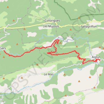 Gars - Aiglun (Grande Traversée des PréAlpes) GPS track, route, trail