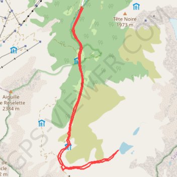 Lac jovet GPS track, route, trail