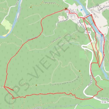 Les cascades de Sautadet GPS track, route, trail