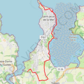 Saint Jacut de la mer GPS track, route, trail