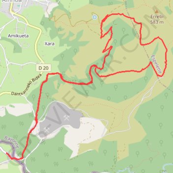 Tracé actuel: 03 DEC 2015 09:46 GPS track, route, trail