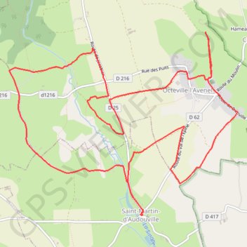 Saint-Martin-d'Audouville (50310) GPS track, route, trail