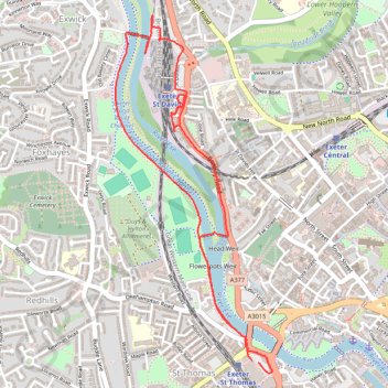 Exeter Walking GPS track, route, trail