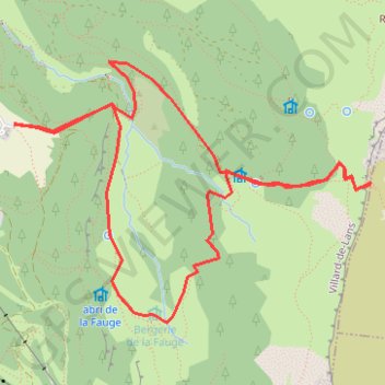 Le col Vert - versant ouest - Vercors GPS track, route, trail