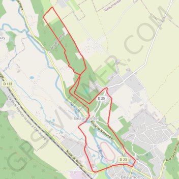 Circuit Parissot - Beaumontel GPS track, route, trail