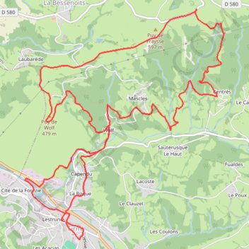 Ronde du Puy de Wolf GPS track, route, trail