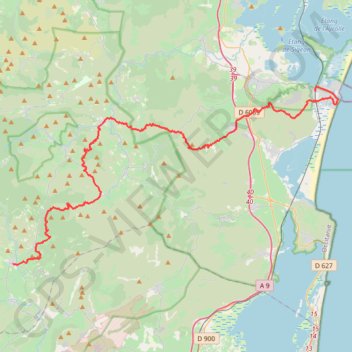 Traversée des Chateaux Cathares : Port la Nouvelle - Tuchan GPS track, route, trail