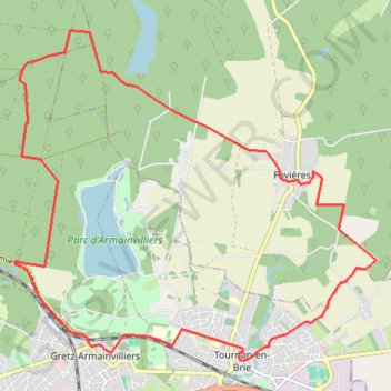 Gretz - Armainvilliers GPS track, route, trail