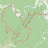 Vallée de la Céze à Montclus GPS track, route, trail