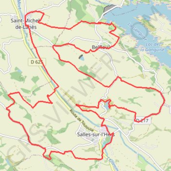 Circuit de Salles-sur-L'Hers GPS track, route, trail