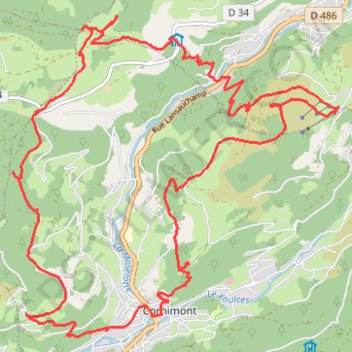 Brabant, Cornimont, Croix des Moinats GPS track, route, trail