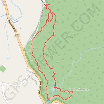 Tristania Falls - Crystal Shower Falls - Wonga Walk GPS track, route, trail