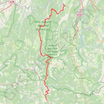 Raid des Chemins du Soleil - Villard-de-Lans à Luc-en-Diois GPS track, route, trail