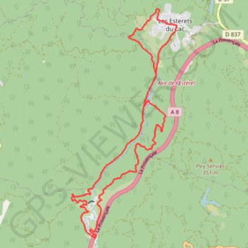 2024 02 23 - esterets du lac Malpasset giga GPS track, route, trail