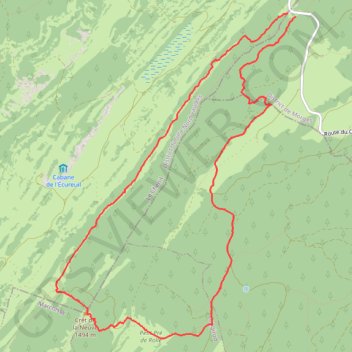 MARCHAIRUZ - CRET DE LA NEUVE (SUISSE) GPS track, route, trail
