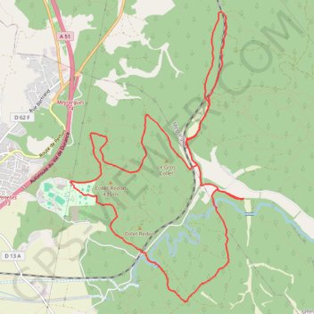 Venelles-Grand Collet et Collet Blanc GPS track, route, trail