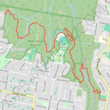 Wahroonga Reserve GPS track, route, trail
