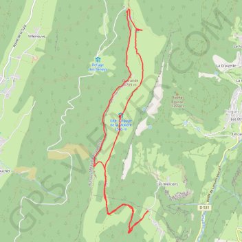 La moliere GPS track, route, trail
