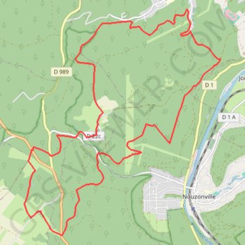 De Sorel à Bogny GPS track, route, trail
