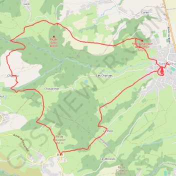 Champdieu GPS track, route, trail